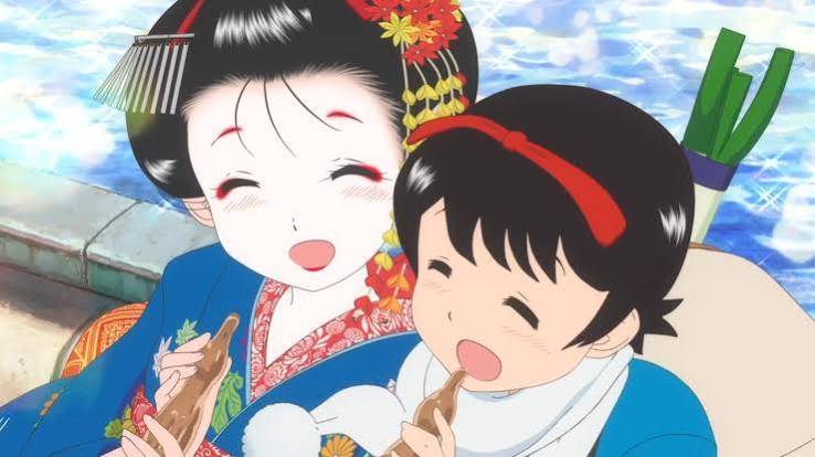 کیو در کیوتو: از خانه مایکو Maiko-san Chi no Makanai-san